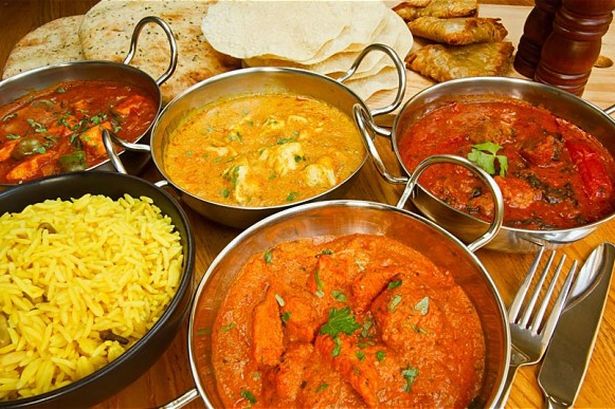Indian typical food at Muglia Restaurant