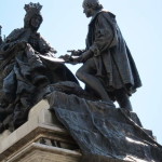 Statue of the Queen Isabel with Columbus