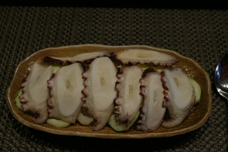 Octopus and Cucumber salad at Kirin Restaurant