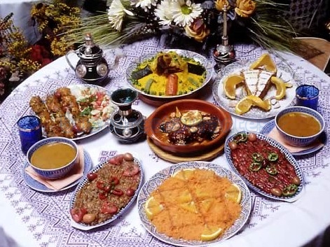 Wide range of Moroccan food at Arrayanes Restaurant